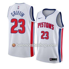 Camiseta Hombre NBA Detroit Pistons Blake Griffin 23 Nike Blanco Swingman